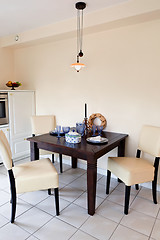 Image showing Interior of modern house kitchen