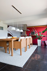 Image showing Interior of modern house kitchen