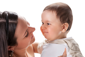 Image showing picture of happy mother with baby