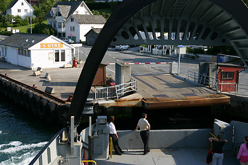 Image showing Ferry docking