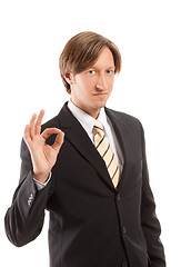 Image showing young confident businessman