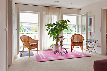 Image showing Modern house, living-room