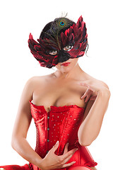 Image showing Sexy naked woman in mask