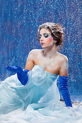 Image showing Beautiful girl like Snow White