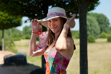 Image showing Portrait of a beautiful young woman