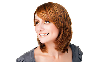 Image showing Perfect woman  on colored background