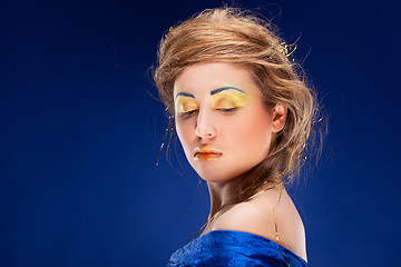 Image showing woman with glamour make-up