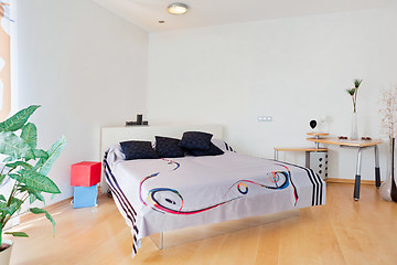 Image showing beautiful interior of a modern bedroom