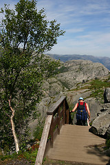 Image showing Hiking