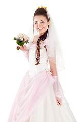 Image showing Beautiful woman dressed as a bride