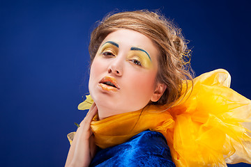 Image showing woman with glamour make-up