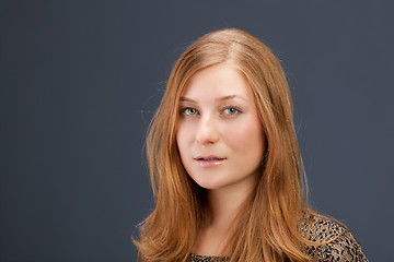 Image showing Portrait of red-haired young woman