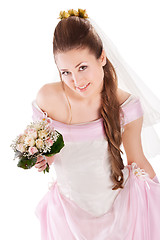 Image showing Beautiful woman dressed as a bride