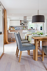 Image showing Interior of modern house kitchen