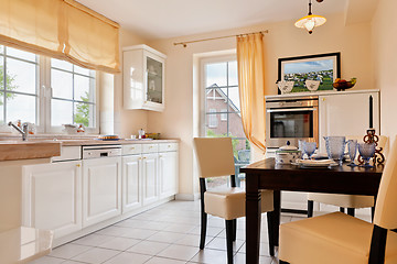 Image showing Interior of modern house kitchen