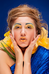 Image showing woman with glamour make-up