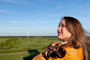 Image showing Portrait of the young beautiful woman