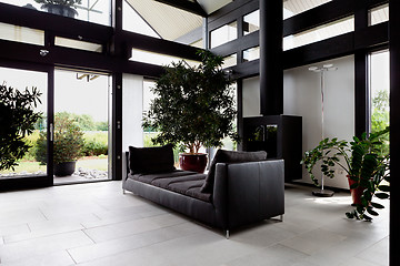 Image showing Modern house, living-room