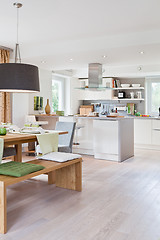 Image showing Interior of modern house kitchen