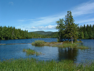 Image showing Lake in Nordamarka Sandungen