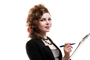 Image showing Businesswoman in office