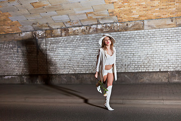 Image showing fashion shot of a young woman