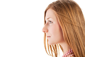 Image showing pretty red-haired young woman