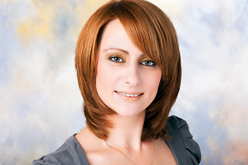 Image showing Perfect woman  on colored background