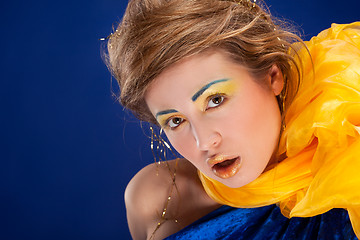 Image showing woman with glamour make-up