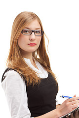 Image showing Portrait of beautiful business woman