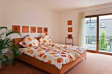 Image showing beautiful interior of a modern bedroom