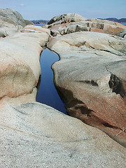 Image showing Bare rock-face Sandefjord