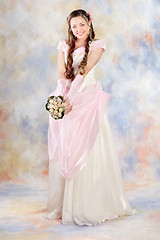 Image showing Beautiful woman dressed as a bride