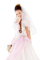 Image showing Beautiful woman dressed as a bride