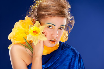 Image showing woman with glamour make-up