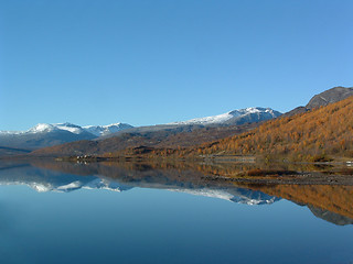 Image showing Mountain landscape in Jotunheimen Norway