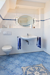 Image showing beautiful interior of a modern bathroom