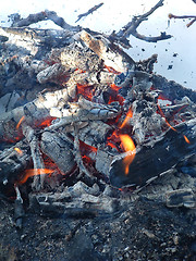 Image showing Open fire