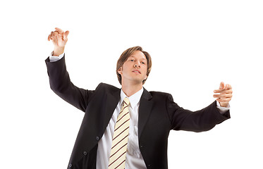 Image showing businessman  conducting his work
