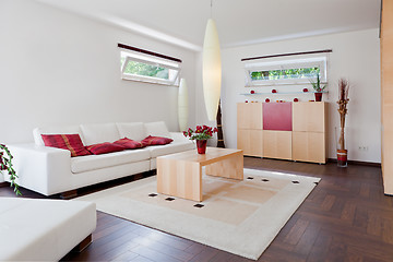 Image showing Modern house, living-room