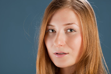 Image showing Portrait of red-haired young woman