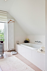 Image showing beautiful interior of a modern bathroom