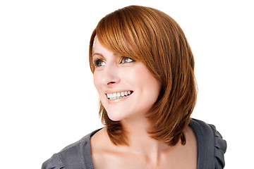 Image showing Perfect woman  on colored background
