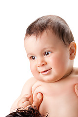 Image showing bright portrait of adorable baby