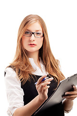 Image showing Portrait of beautiful business woman