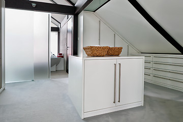 Image showing beautiful interior of a modern bathroom