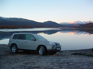 Image showing Nissan X-Trail in mountain