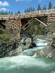 Image showing Wooden bridge