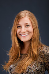 Image showing Portrait of a pretty red-haired woman