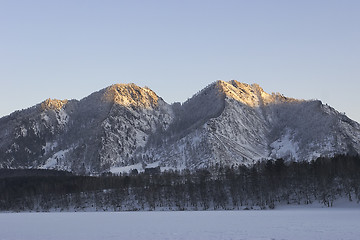 Image showing Winter morning in the moutntain